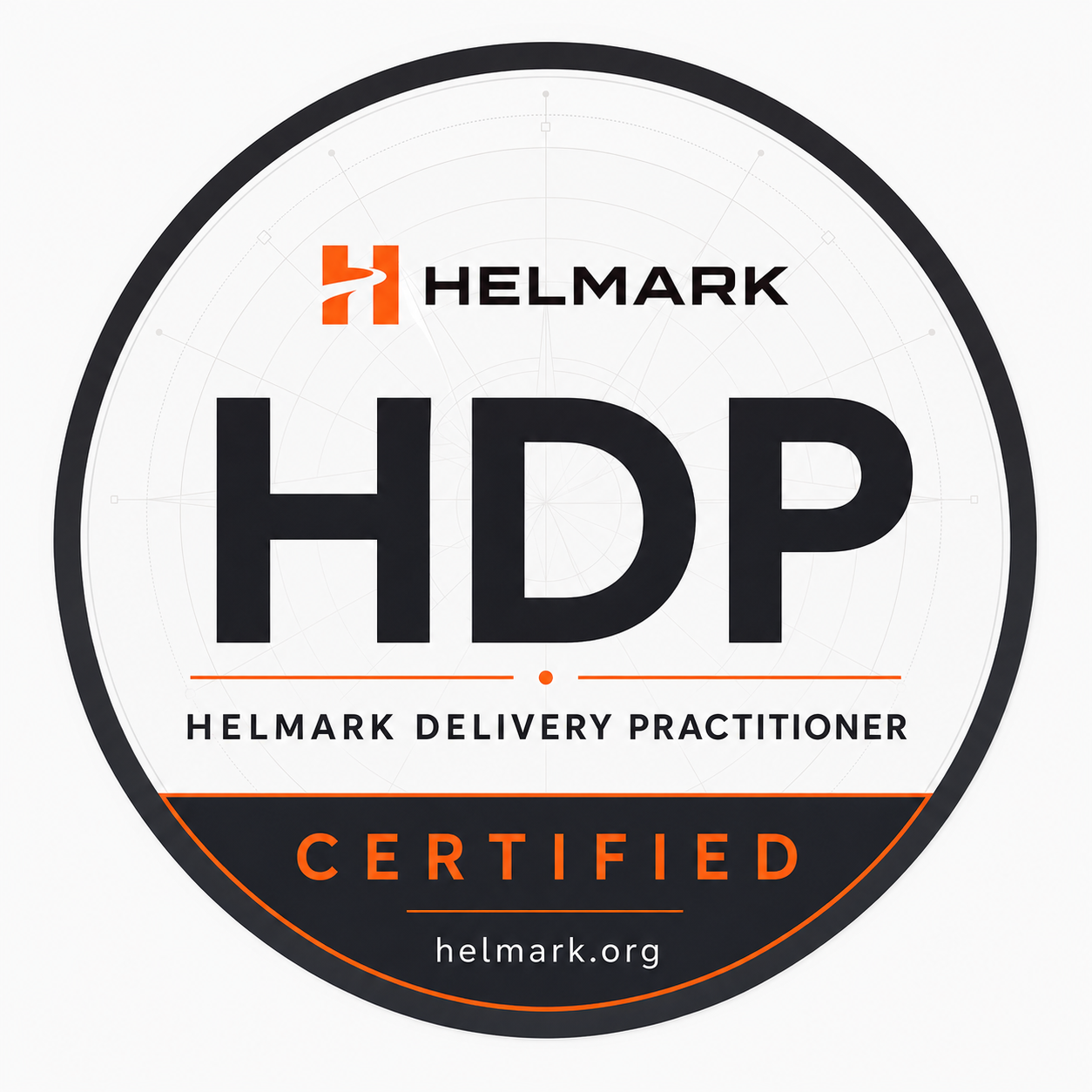 Helmark Delivery Practitioner certification badge